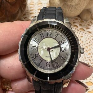 W11 Black and Silver Quartz Watch